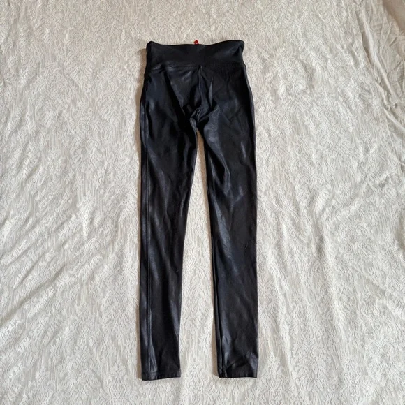 Spanx high waisted faux leather leggings - Picture 8 of 9